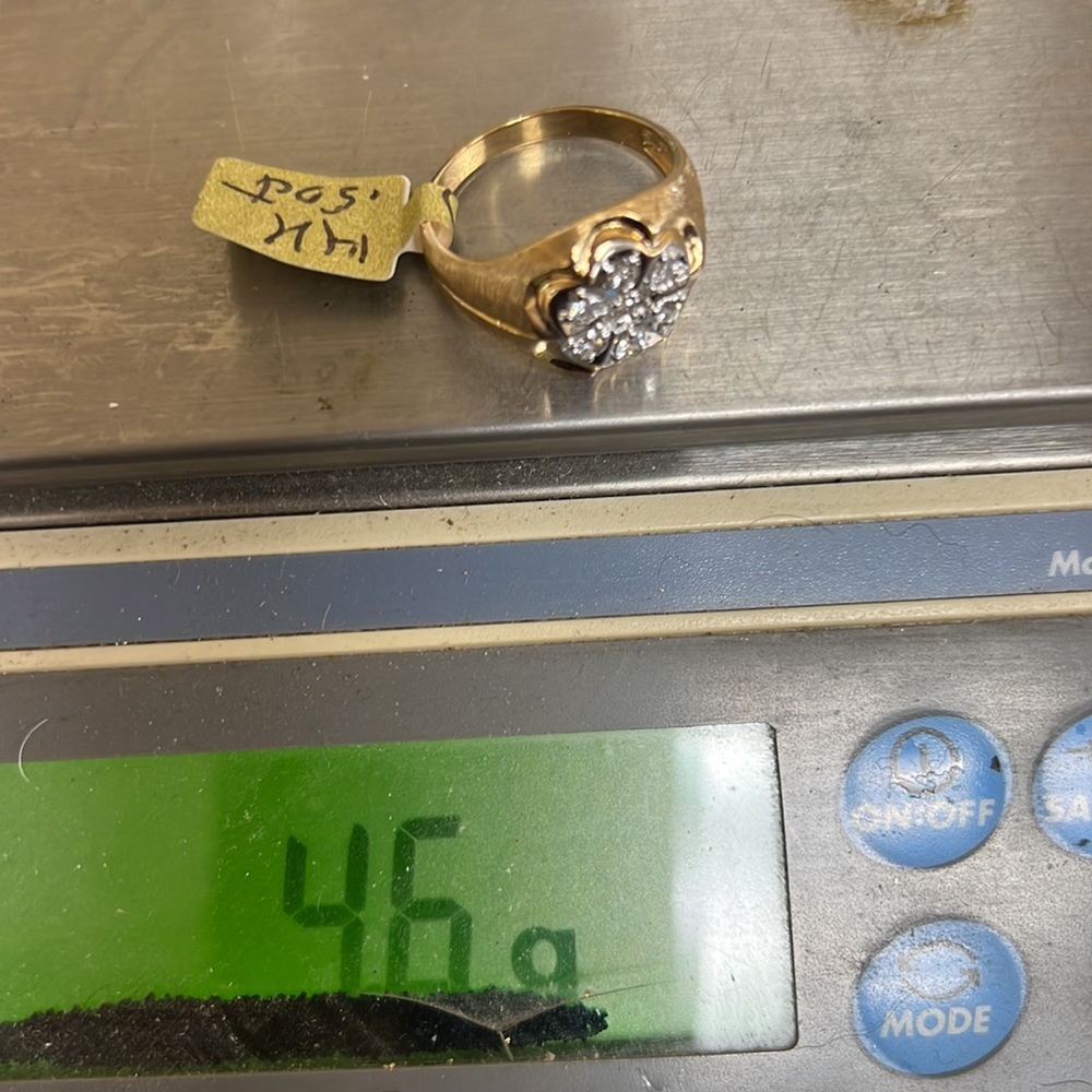 Diamonds 15k Solid Gold Ring - image 6